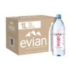 evian Natural Spring Water. Naturally Filtered Spring Water in Large Bottles. 33.81 Fl Oz (Pack of 12)