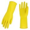 Vgo?? 10-Pairs Reusable Household Gloves. Rubber Dishwashing gloves. Extra Thickness. Long Sleeves. Kitchen Cleaning. Working. Painting. Gardening. Pet Care (Size M. Yellow. HH4601)