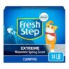 Fresh Step Clumping Cat Litter. Extreme Odor Control. Mountain Spring Scent With Febreze. 14 lbs